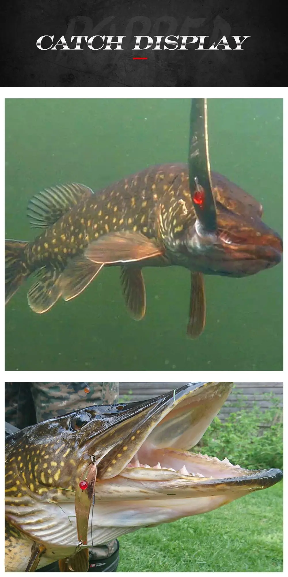 Conjunto de Isca de Pesca Poleiro de Água Hunthouse Metal Colher Spinners Afundando Iscas Duras Corrico 75mm 11g Pike Doce Lw810 3 Pçs 5 7 Hunthouse 3 pçs 5 pçs conjunto de