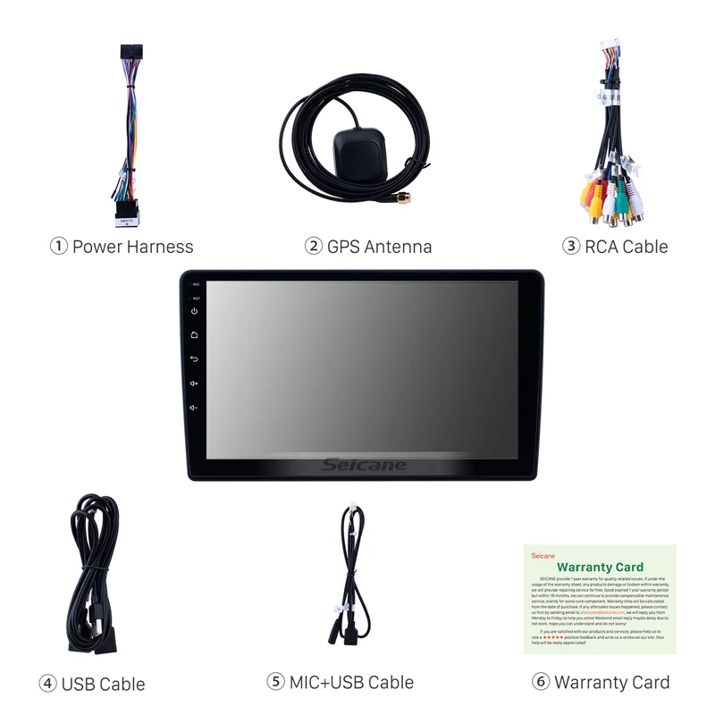  Seicane Carplay 4GB RAM GPS Radio Android 9.0 Car Multimedia Player for 2011-2017 Lada Granta with 