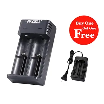 

1PC PKCELL battery Charger 18650 3.7V Li-ion Rechargeable charging 18350 16340 AA AAA 18650 battery charger 2slot USB