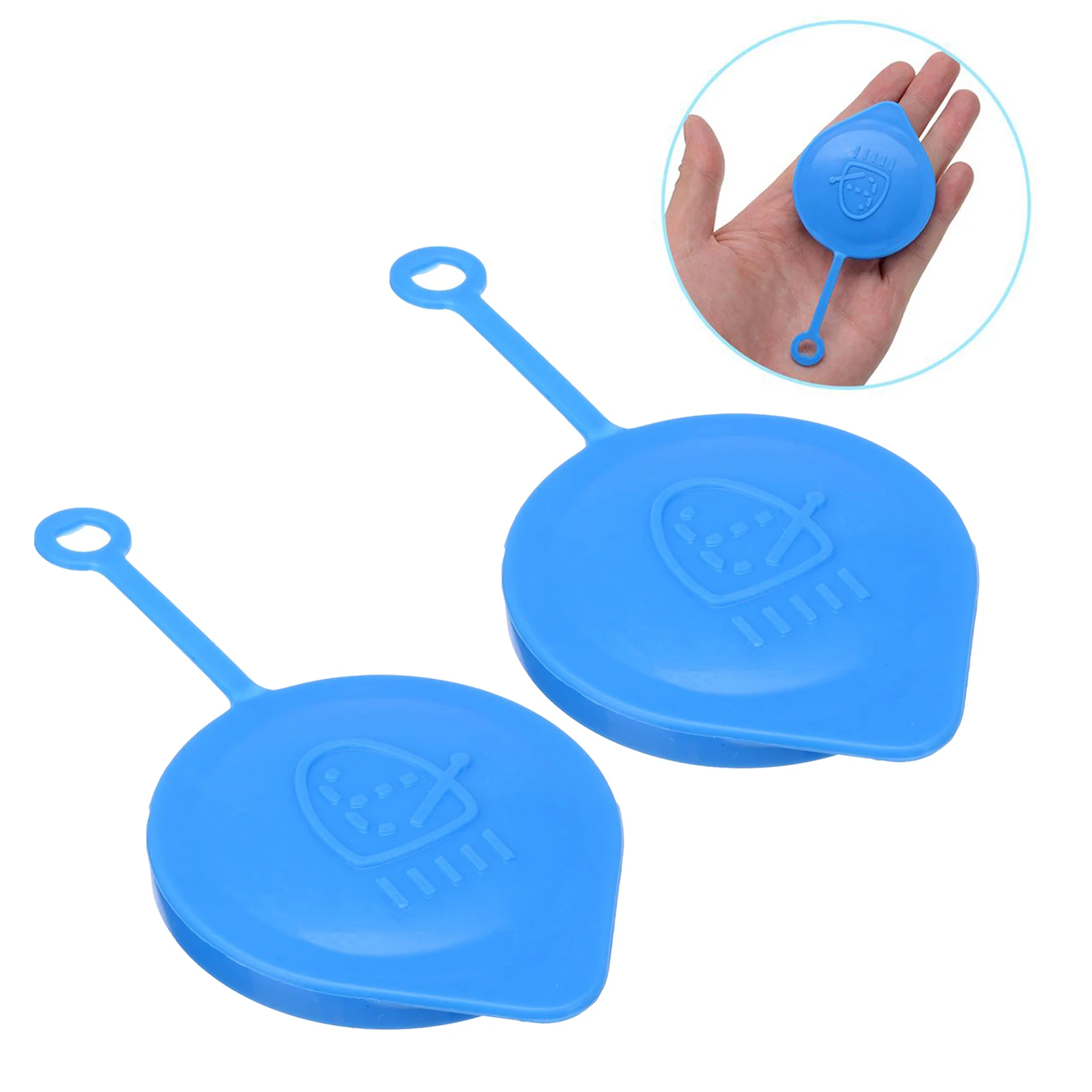 2 Pieces Windshield Washer Reservoir Tank Caps Lid Covers for Honda Civic 1988-1996