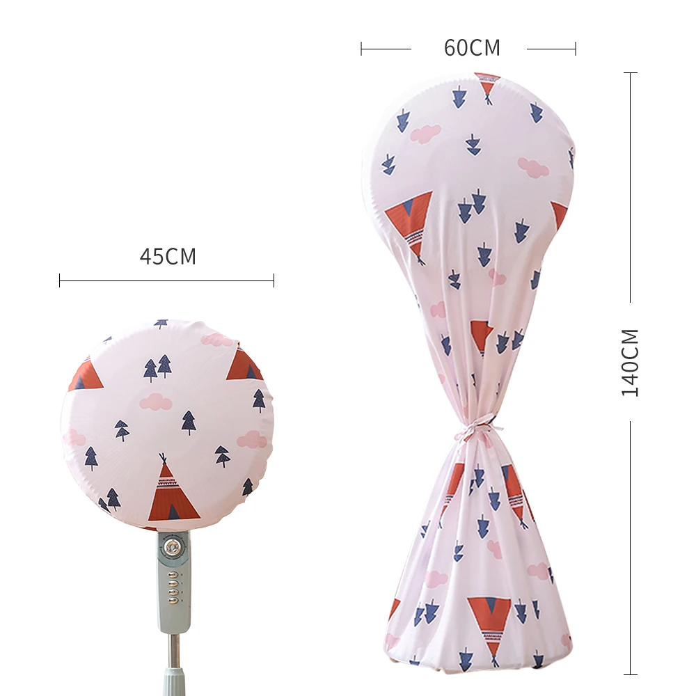 Electric Fan Cover Dustproof Round Standing Fans Mesh Shield Protector Bag Damp-Proof Pedestal Floor Fan Anti-Dust Cover
