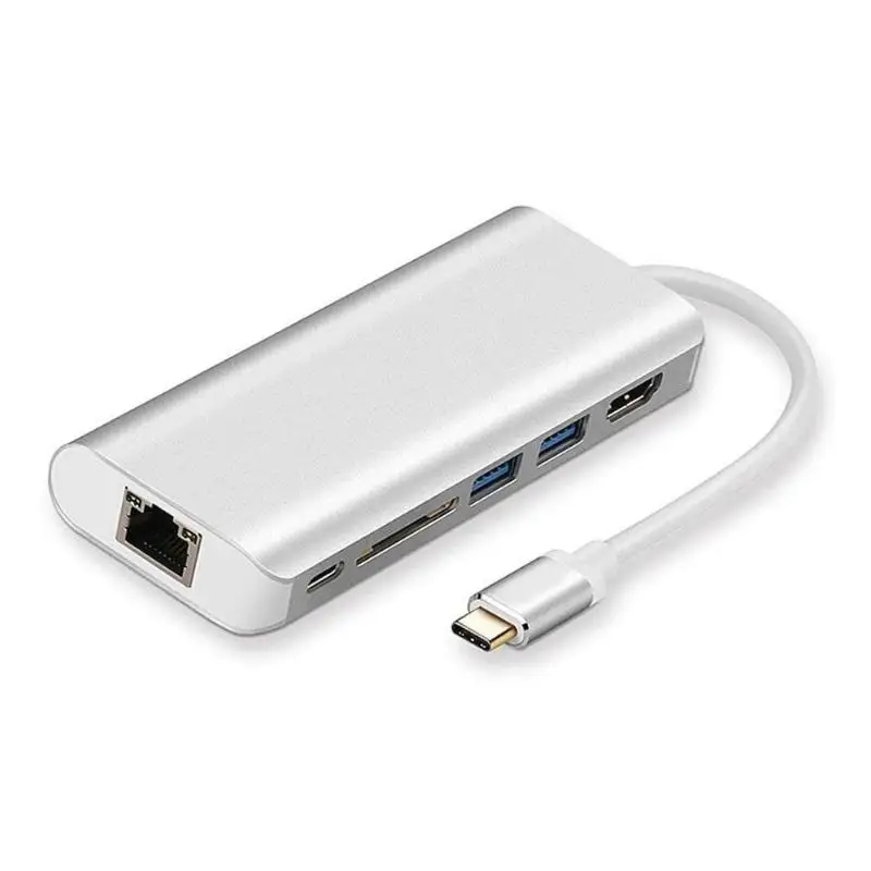 6 в 1 Многофункциональный USB TYPE-C концентратор 6 портов конвертер Расширение Док-станция различные спецификации и широкие приложения