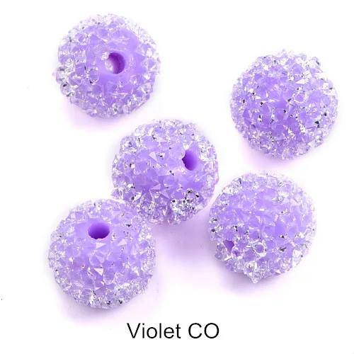 Violet CO Стразы 4 размера, круглые стеклянные бусины для конфет, цветные стразы для рукоделия, аксессуары для рукоделия, B1369 - Цвет: Violet CO