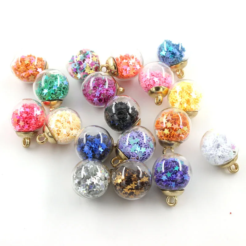 10 шт в Корейском стиле красочные прозрачные стеклянные шарики зыбучие пески