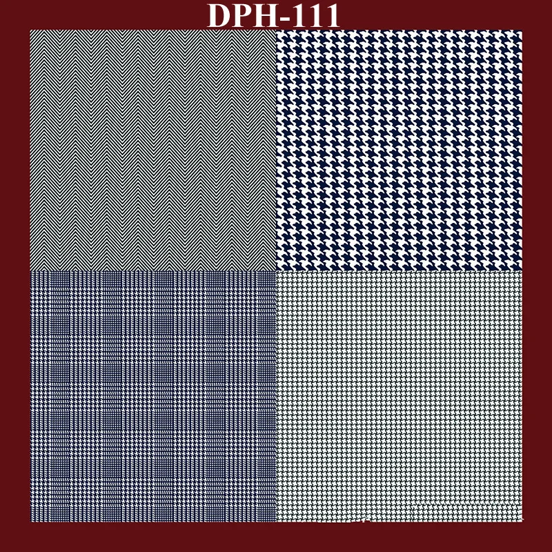 Tailor Smith New Designer Pocket Square Handkerchief Houndstooth Floral Paisley Strip Printing Soft Handkerchief Men Chest Towel