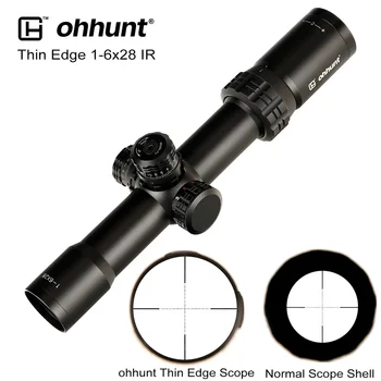 

Thin Edge 1-6X28 IR Hunting Riflescopes Mil Dot Glass Etched Reticle RGB Illumination Turrets Lock Reset Shooting Scope