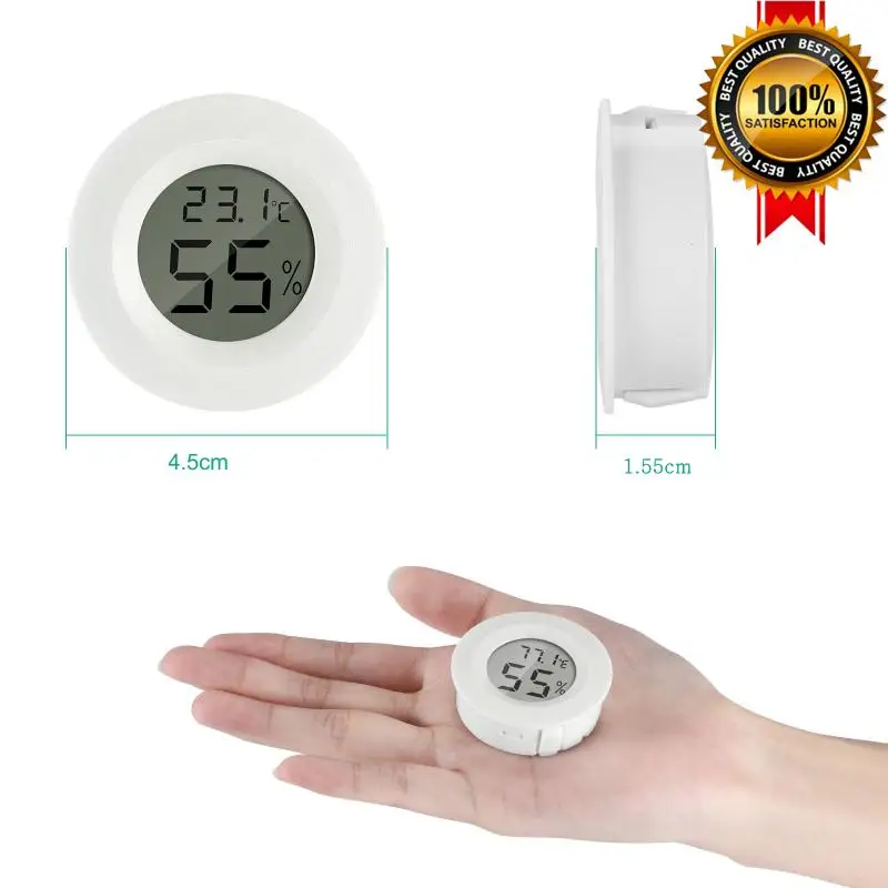 Mini LCD Digital Thermometer Hygrometer Fridge Freezer Tester Temperature  Humidity Meter Detector Thermograph Pet Auto Car - AliExpress