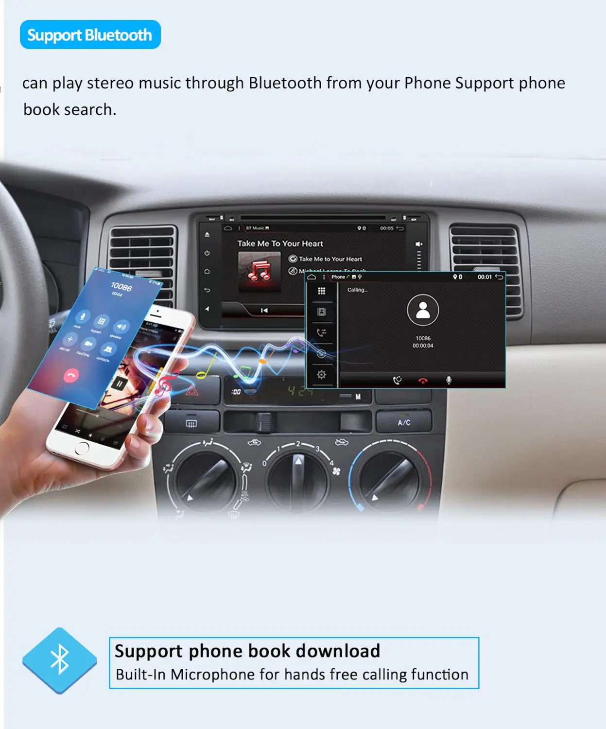 Автомагнитола с DVD плеером Android 10 для TOYOTA RAV4 2001 2008 COROLLA 2000 2006 GPS мультимедийное