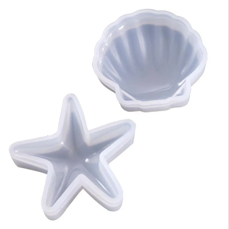 

QIAOQIAO DIY 1PC Shell Star Shape Silicone Cake Mold DIY Chocolate Baking Utensil Cake Decoration Plaster Mold