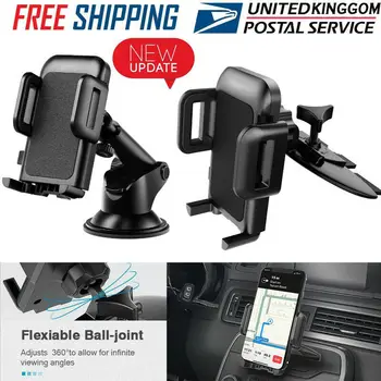 

Universal 360° Rotating In Car Cell Mobile Phone GPS holder Mount Cradle Stand