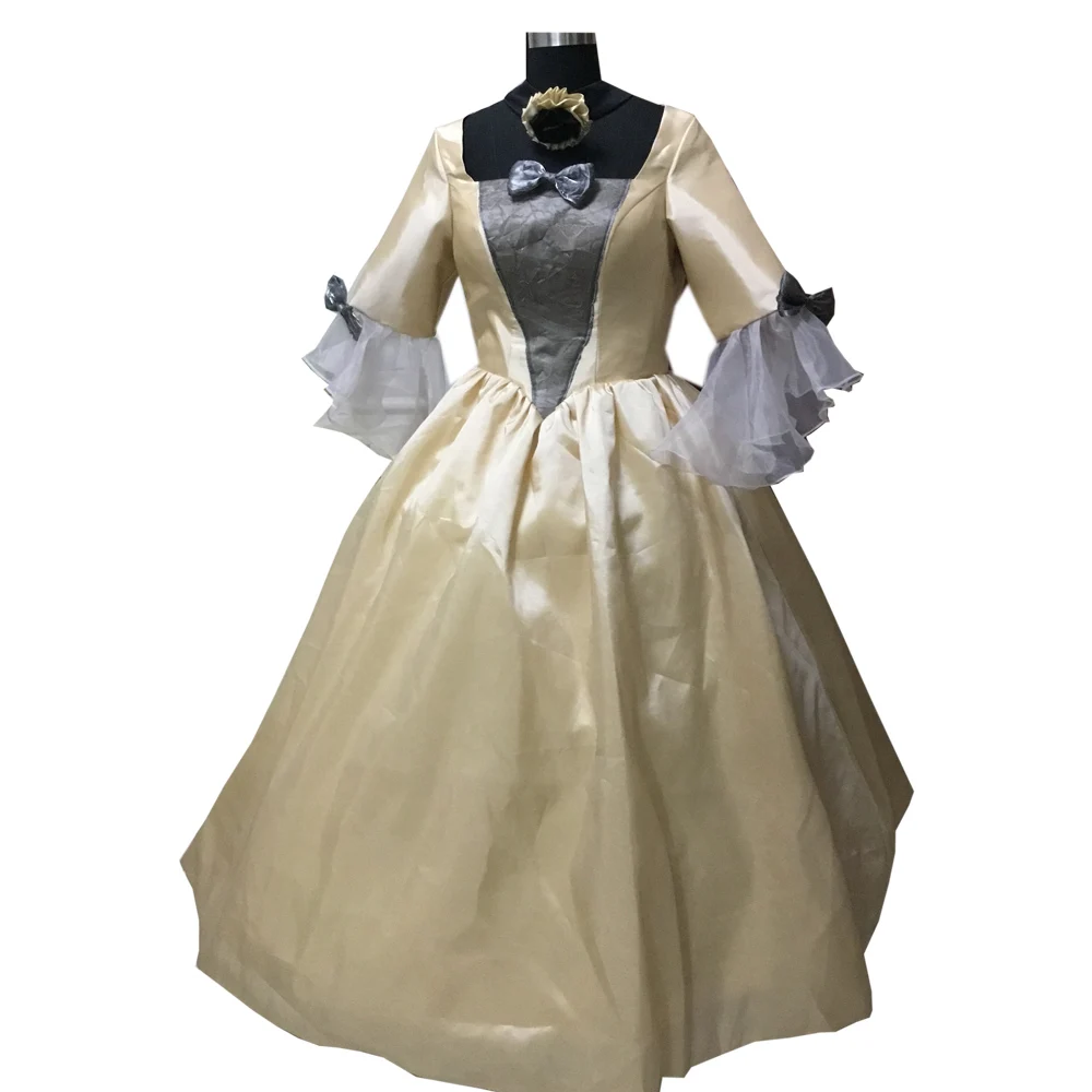 

2020 New champagne Vintage costumes 18th Duchess Retro medieval Renaissance Reenactment Theatre Civil war Victorian dress D-558