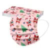 10pcs Christmas Masks High Quality Cubrebocas Adult Christmas Print Disposable Mask Industrial 3-layer Mask Unisex 10 Pieces 6