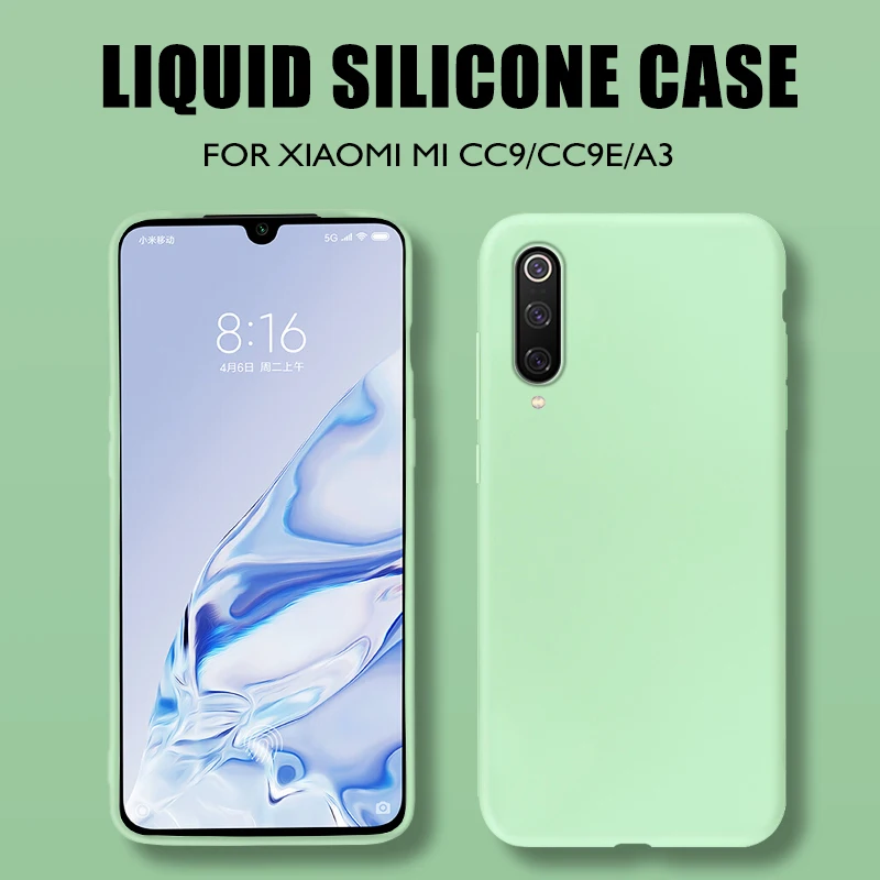 Чехол для Xiaomi mi A3 чехол жидкого силикона чехол на Xiaomi mi CC9 CC9e mi A3 mi A3 Lite A3Lite mi CC9 mi CC9E чехол для телефона