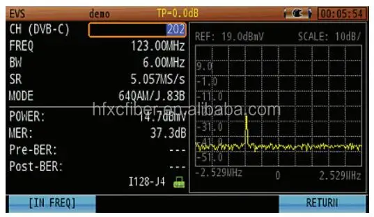 DS2500Q цифровой портативный CATV QAM анализатор спектра