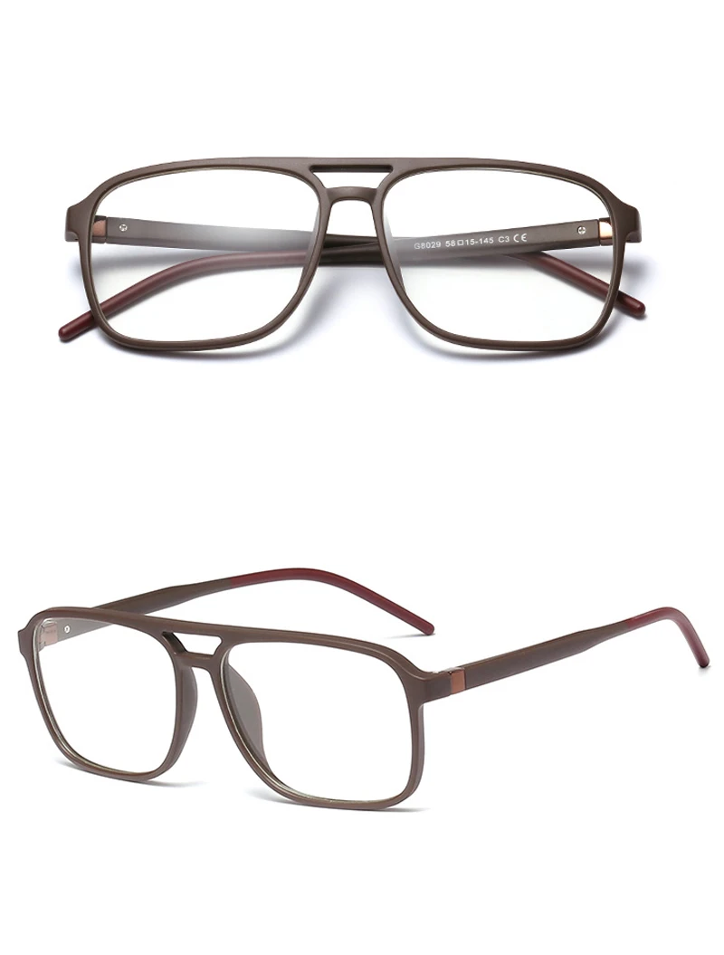 Kachawoo, квадратные очки, оправа, мужские, оптические, черные, коричневые, большие очки, мужские, TR90, легкие,, модные очки, плоский верх