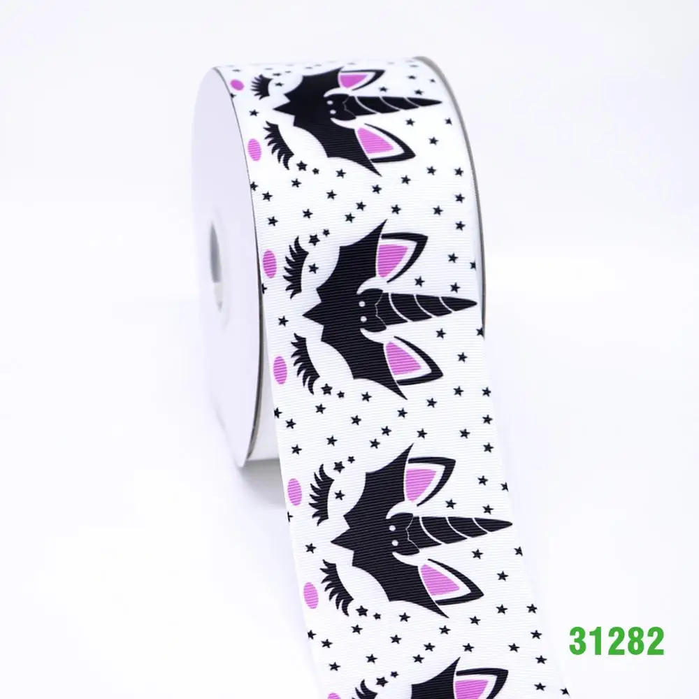 50 ярдов Хэллоуин напечатанный grosgrain ленты 31251