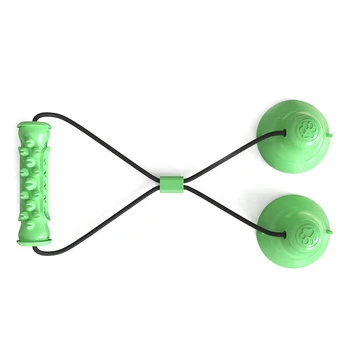 

Pet Supplies Double Sucker Drawstring Dog Toy Molar Teeth Bite Stick Dog Toy