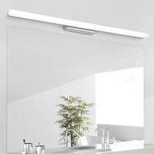 12 Вт современный светильник для ванной из нержавеющей стали светодиодный светильник для переднего зеркала для макияжа настенный светильник туалетный светильник