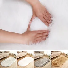 Супер роскошный мягкий коврик искусственный Овальный зимние диван-кровать из искусственной шерсти ковер ComfortableSoft длинный плюшевый ковер стулья для спальни