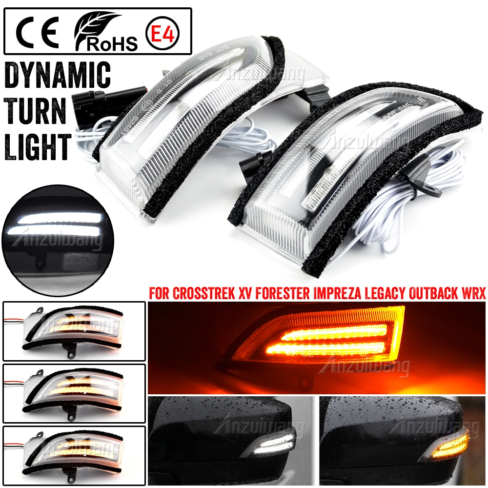 LED Dynamic Blinker Side Mirror Indicator Light For Subaru WRX STI ...