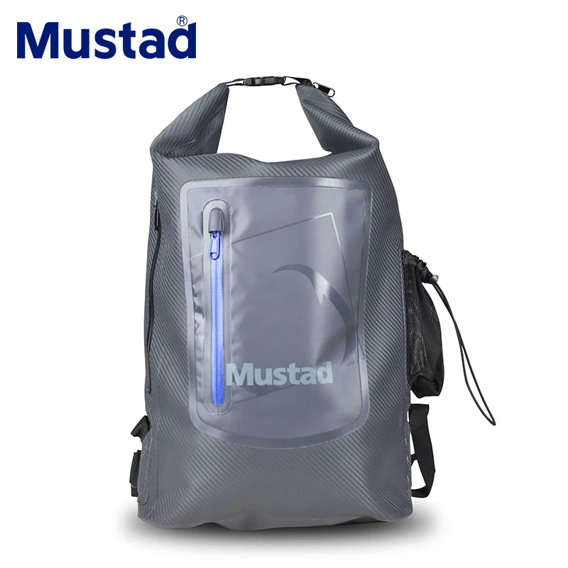 Mustad MB010 рюкзак ПВХ Многоцелевой Водонепроницаемый рыбацкий рюкзак большой емкости открытая спортивная рыбалка сумки Pesca приманка боковая сетка