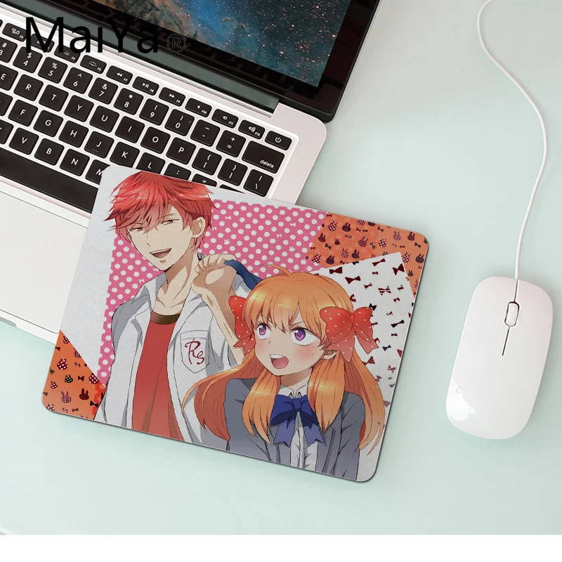 No Lock Edge25x29cm Maiya высокое качество ежемесячная девушка Nozaki уникальная настольная панель коврик для игровой мыши Лидер продаж подставка под руку мышь - Цвет: No Lock Edge25x29cm