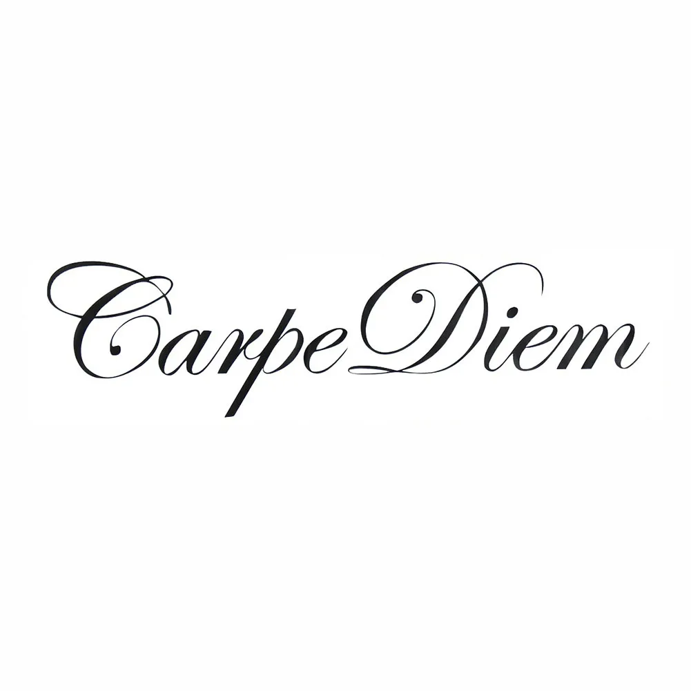 15x60 см Carpe Diem Наклейка Настенная Слова виниловый арт дом домашнее украшение