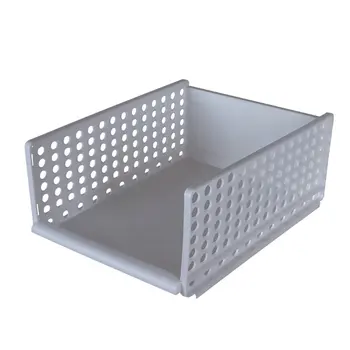 

048-6 Stackable Wardrobe Storage Box Basket Organizer Women Men Socks Bra Underwear Kitchen Bathroom Toys