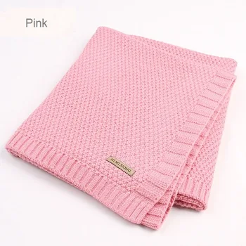 

Baby Blanket Knitted Newborn Blankets Super Soft Stroller Wrap Infant Swaddle Kids Inbakeren Stuff For Monthly Toddler Bedding
