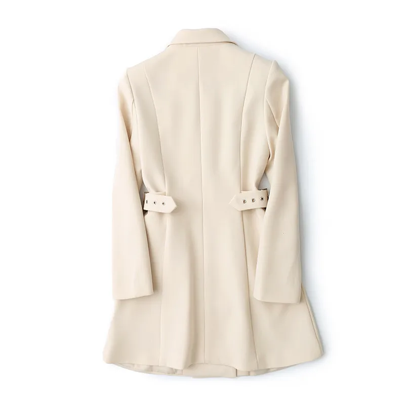 Высококачественный дизайнерский женский осенний пиджак в деловом стиле для подиума, офисный женский двубортный пиджак, женские куртки, пальто