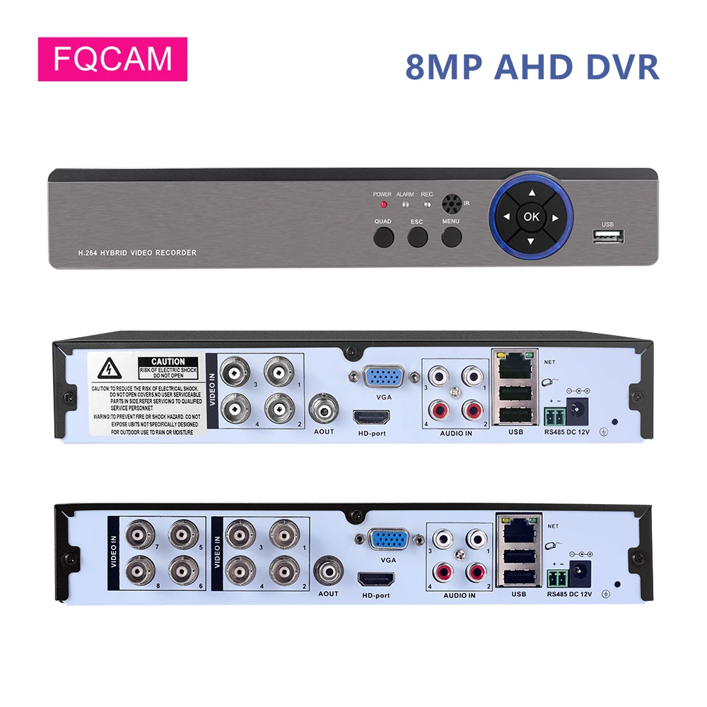 Камера видеонаблюдения 8 Мп цифровой видеорегистратор AHD DVR 4 канала каналов 4K Xmeye
