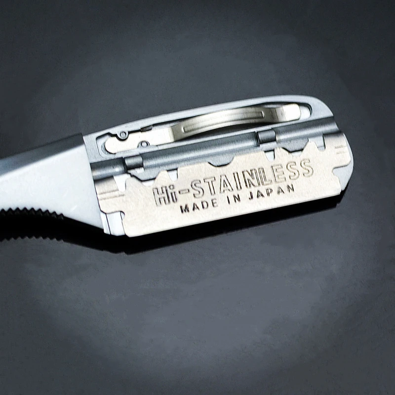 Plastic Handle Barber Blade Holder Folding Shaver Vintage Razor Men Shaving Barber Tool G0131