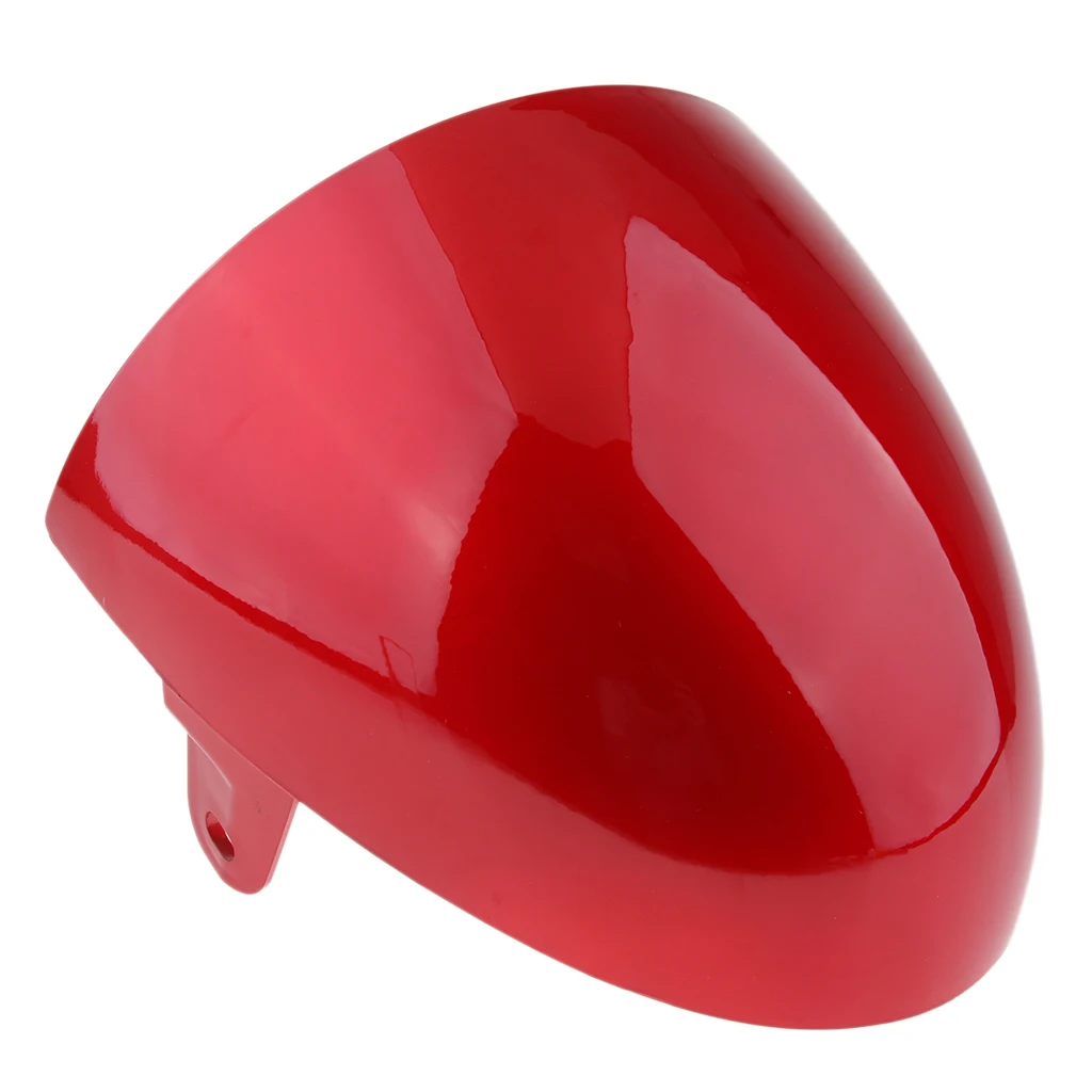 Universal Motorcycle Rear Seat Cowl Cover Protector Fits for Cafe Racer (Red)