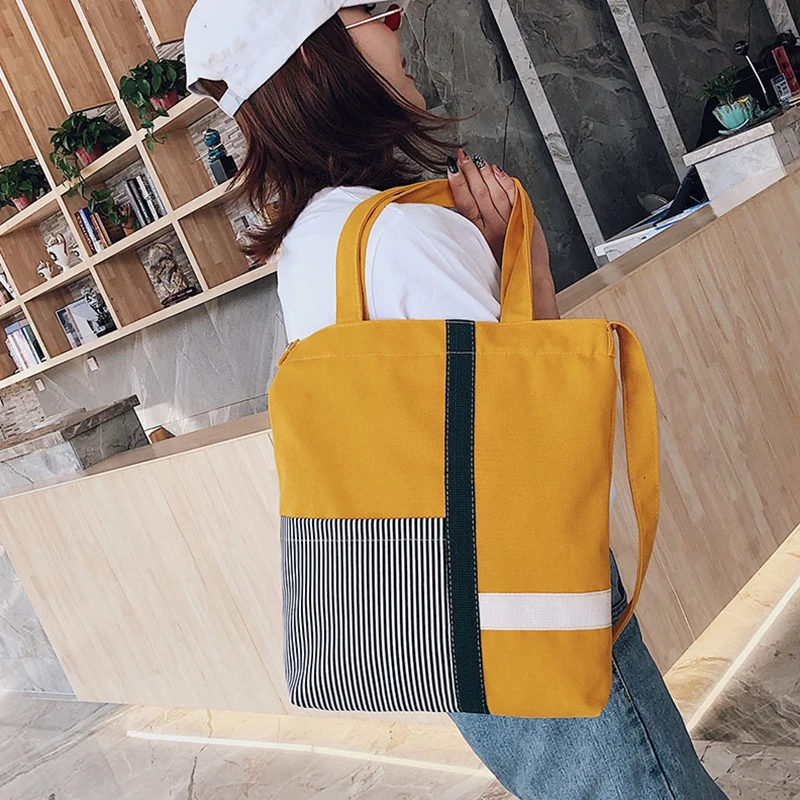 

2019 Ladies Handbags Cloth Canvas Tote Bag Cotton Shopping Travel Women Eco Reusable Shoulder Shopper Bags