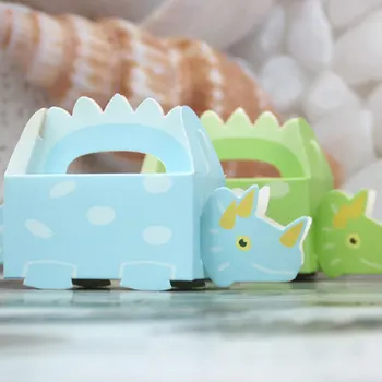 

100Pcs Dinosaur Shaped Candy Box Candy Wrapping Case Cartoon Candy Case Storage Container Assorted Color