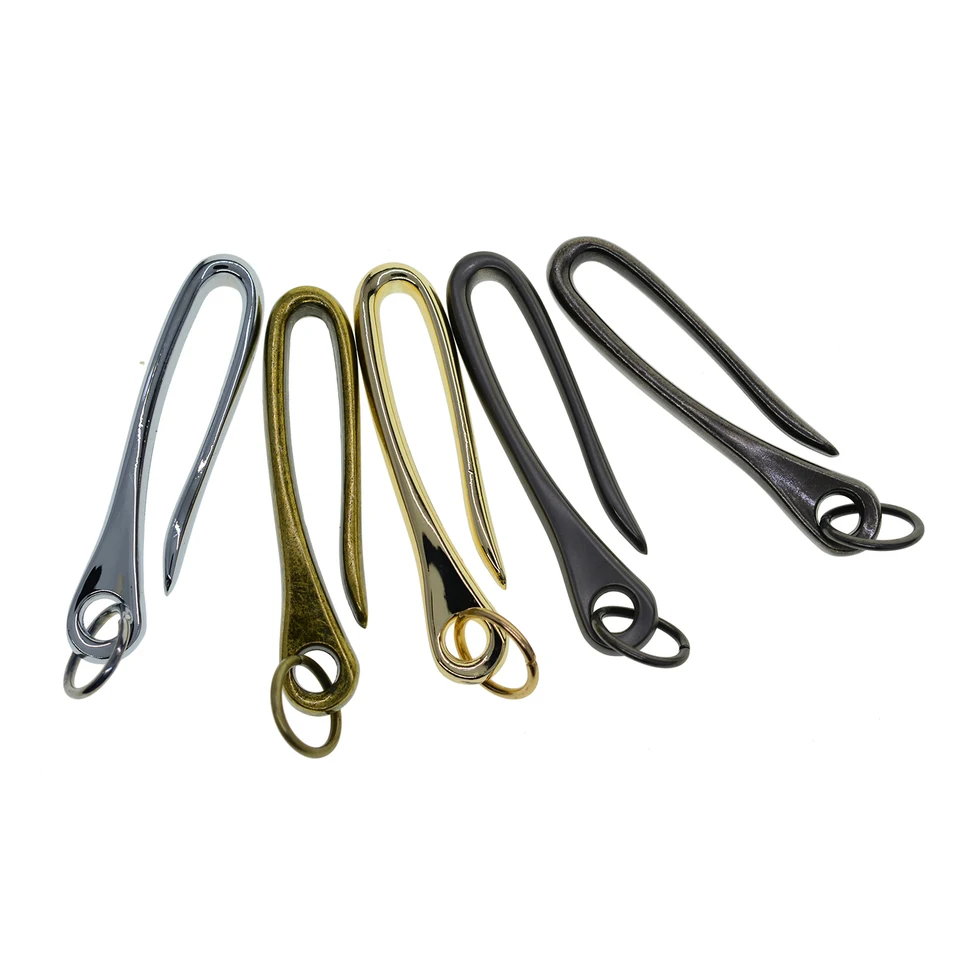 WEBEEDY Japanese Fish Hook Keychain Set - 6Pcs, U-Shape, 3 Sizes, Alloy, For Belt Or Bag - View #10