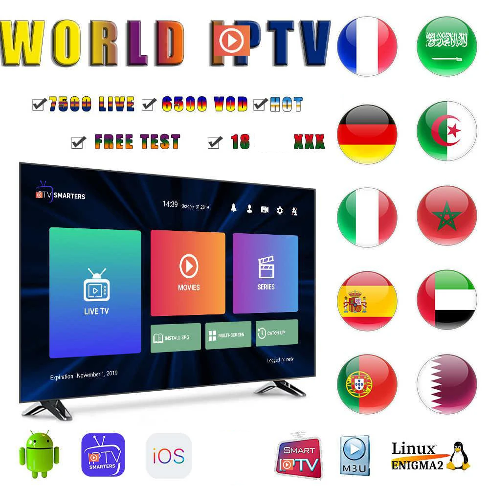 X96 I * TV OTTT PLUS King ott продажа Канады Немецкий Арабский Бельгия поддержка p smart tv m-3u android