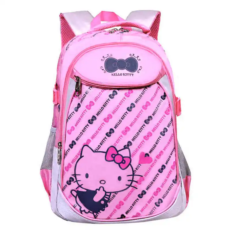 

New Children School Bags for Girls Pink Primary School Kids Backpack Princess School Bags Girls Cat Bookbags Large Capacity