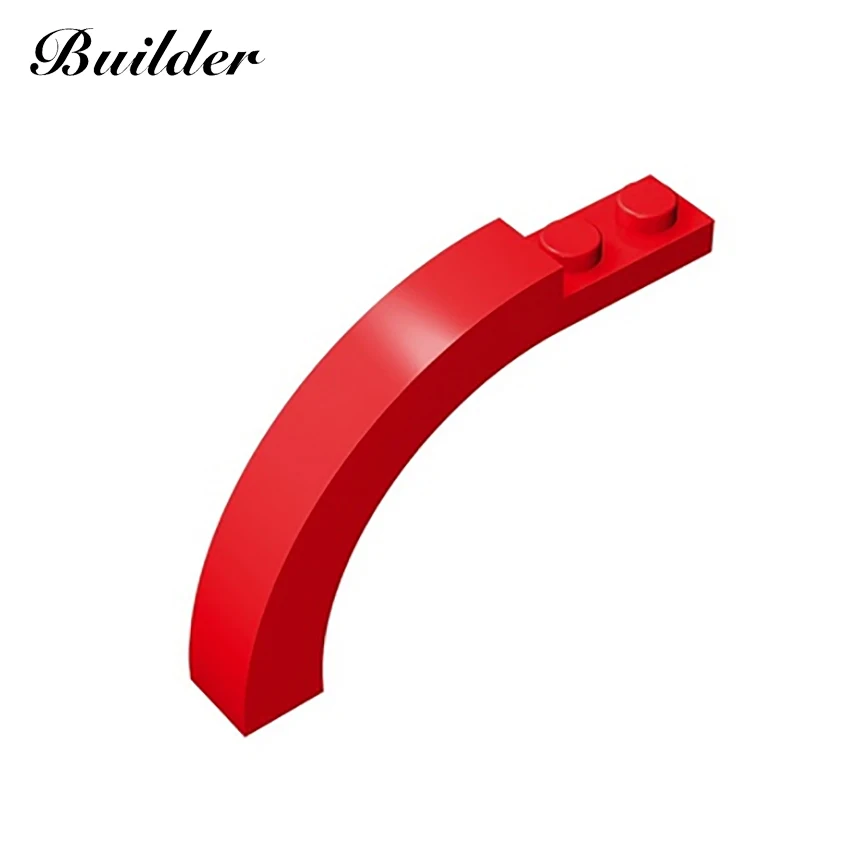 빌딩 블록 15967 6060 벽돌 아치 1x6x3 1/3 곡선 상단 DIY 부품 10PCS 호환 모든 브랜드 교육 완구 어린이를위한