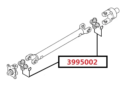 Propshaft U-JOINT For SUZUKI CARRY GRAND VITARA ESCUDO XL-7 JA627 JIMNY SAMURAI SJ413 VITARA SE413 SE416 X90 SZ416 27200-83812