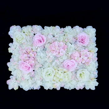 

Artificial Flower Heads Wall Silk Rose Flowers Panels for Home Garden Wedding Party Bouquet Decor - Light Pink
