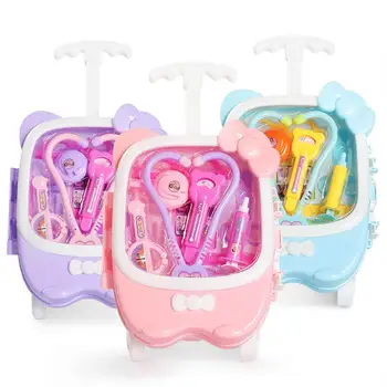 

Stethoscope Medicine Box Play House Suitcase Doctor Set Toolbox Children Medical Nurse Toy