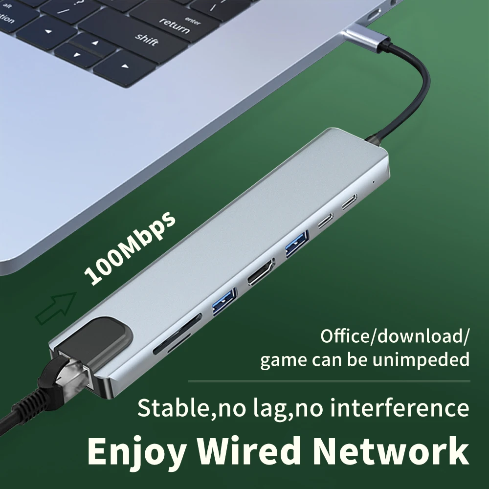 USB C HUB 3.0 USB To Type C  Adapter Docking Station for MacBook Pro M1 Laptop Computer 4K HDMI HUB PD Fast Charge USB Splitter