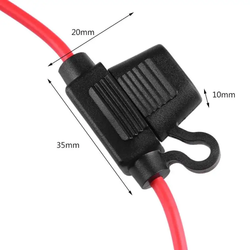 18AWG 10AWG держатель предохранителя провод в линии ПВХ мелкомасштабный свинцовый Тип Практичный автомобиль лезвие водонепроницаемый колпачок для Авто Грузовик 160 мм