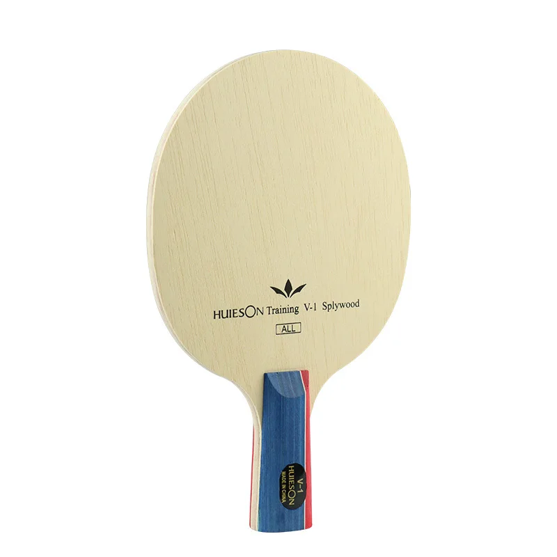 1PC Professional Wood Pong Racket Blade 2 Handle Models Table Tennis Racket Beige Medium Speed Lightweight Grip Blade