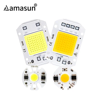 

220V 110V COB LED Chip 50W 30W 20W 10W 9W 7W 5W 3W Smart IC COB Diode Led Beads DIY Spotlight Floodlight Y27 Y32 F6040 F4050