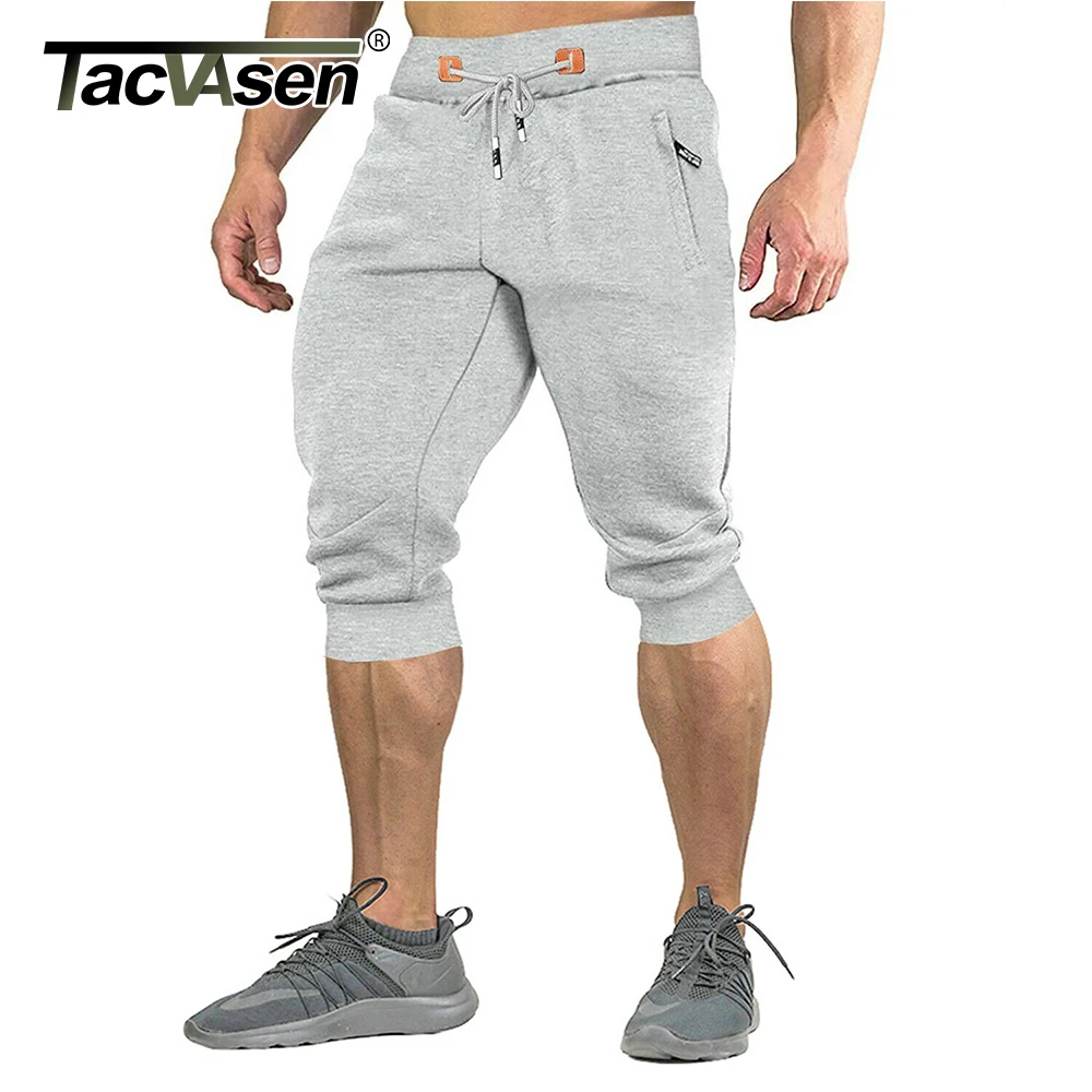 TACVASEN Lightweight Running Gym Training Shorts with Zip Pockets