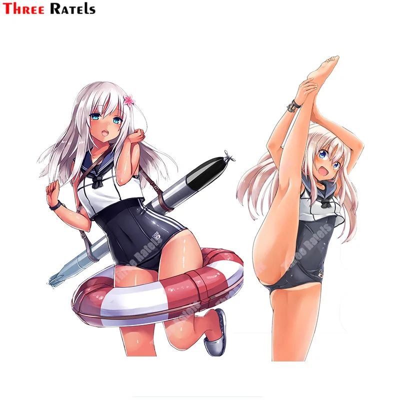 

Забавные наклейки Three Ratels B248 Aniem Girl Ro 500 Kantai, Коллекция наклеек для Bmw F30, окклюзия, царапина, DIY, виниловый материал, Декор