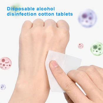 

100pcs Disposable Prep Pads Cleaning Wipes Outdoor Camping Hiking First Aids Emergency Prep Pads