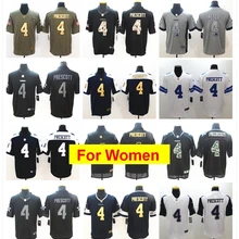 Женщины Даллас#4 дак Прескотт игра Цвет пик футбольные майки